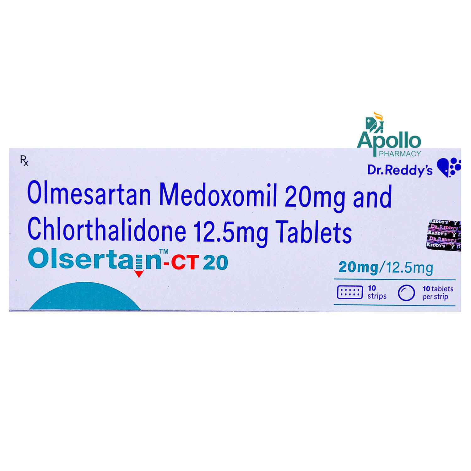 OLSERTAIN CT 20MG TABLET, Pack of 10 TABLETS OLSERTAIN CT 20MG TABLET, Pack of 10 TABLETS