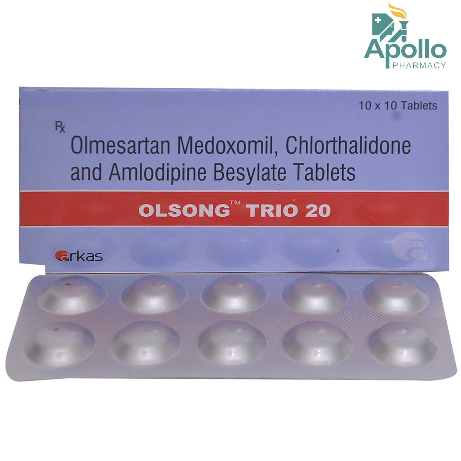 Olsong Trio 20 Tablet 10's, Pack of 10 TabletS Olsong Trio 20 Tablet 10's, Pack of 10 TabletS