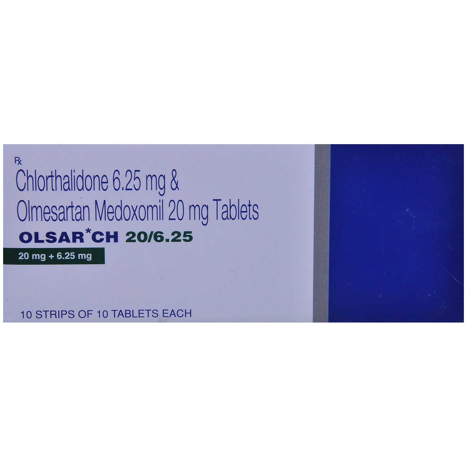 Olsar CH 20 mg/6.25 mg Tablet 10's, Pack of 10 TABLETS Olsar CH 20 mg/6.25 mg Tablet 10's, Pack of 10 TABLETS