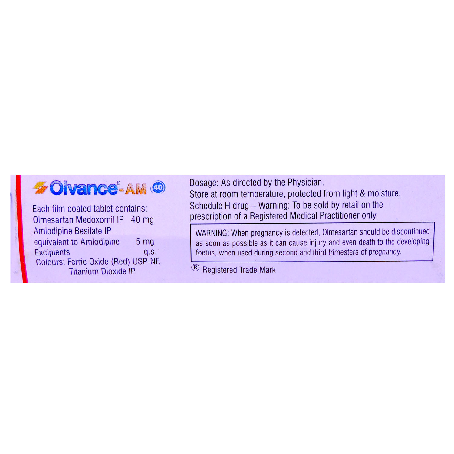 Olvance-AM 40 Tablet 10's, Pack of 10 TABLETS Olvance-AM 40 Tablet 10's, Pack of 10 TABLETS