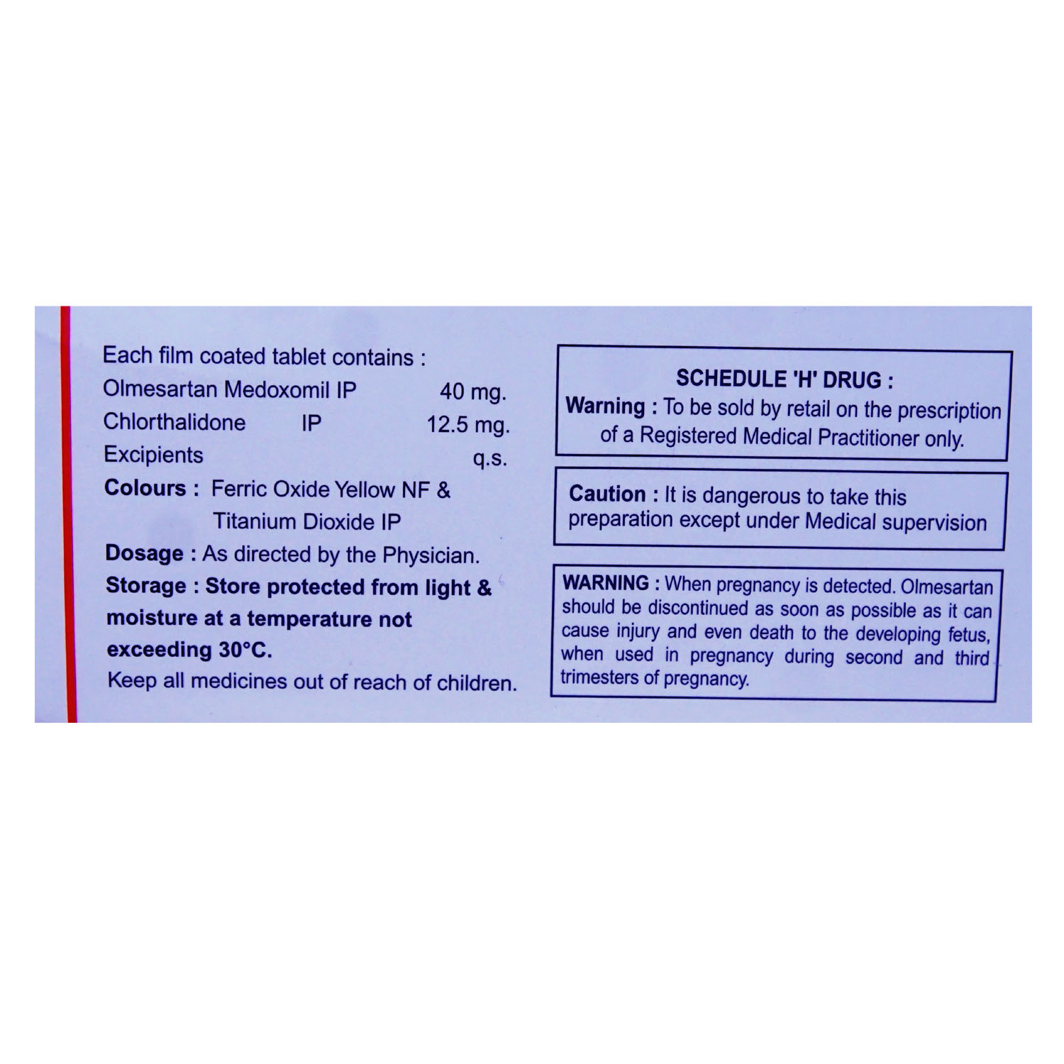 Olzox CH 40 Tablet 10's, Pack of 10 TABLETS Olzox CH 40 Tablet 10's, Pack of 10 TABLETS