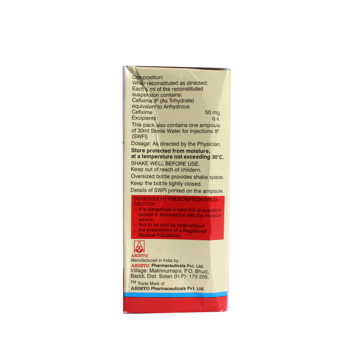 Omnicef-O 50 mg Oral Suspension 30 ml, Pack of 1 Suspension Omnicef-O 50 mg Oral Suspension 30 ml, Pack of 1 Suspension