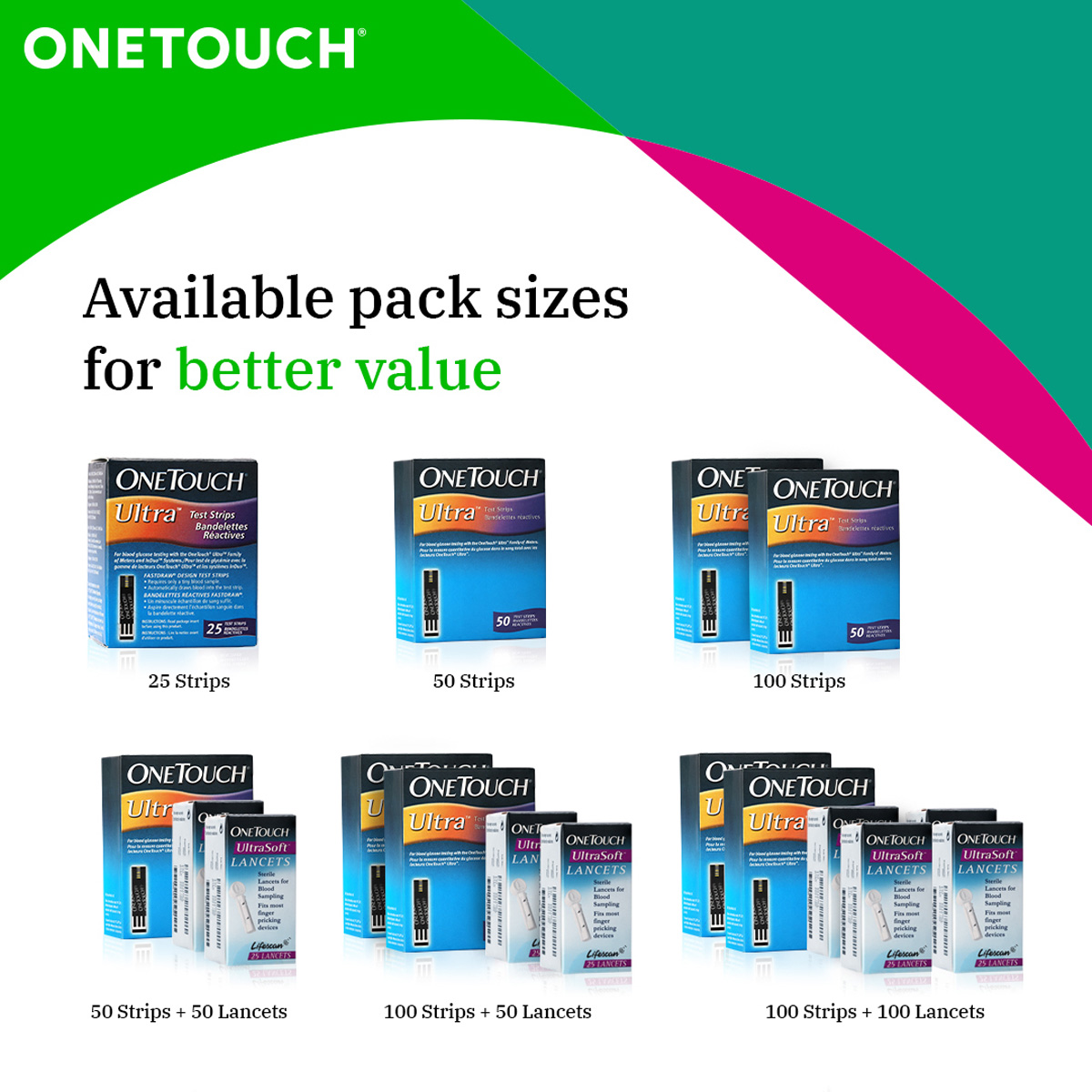 OneTouch Ultra Test Strips, 25 Count, Pack of 1 OneTouch Ultra Test Strips, 25 Count, Pack of 1
