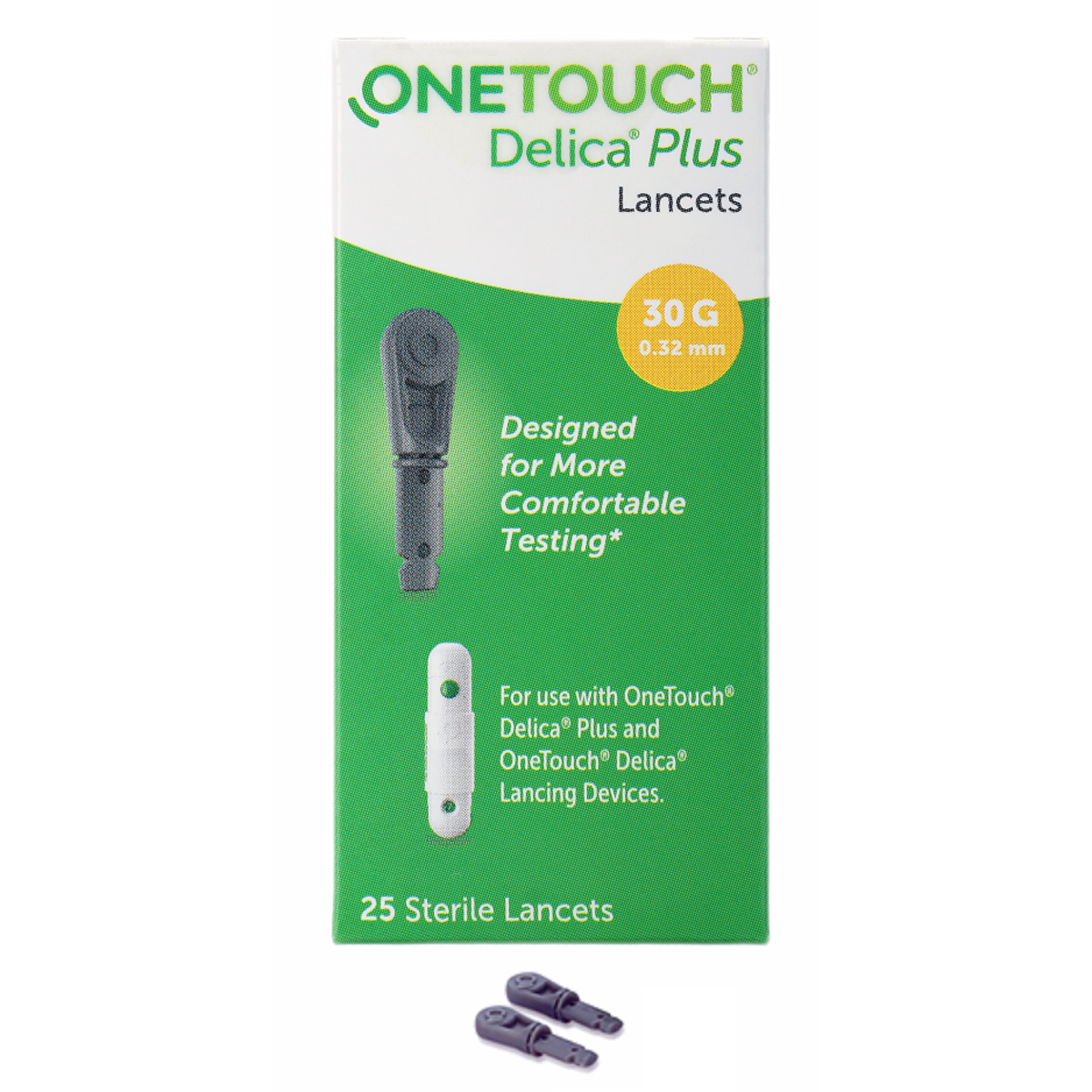 OneTouch Delica Plus Lancets, 25 Count, Pack of 1 OneTouch Delica Plus Lancets, 25 Count, Pack of 1