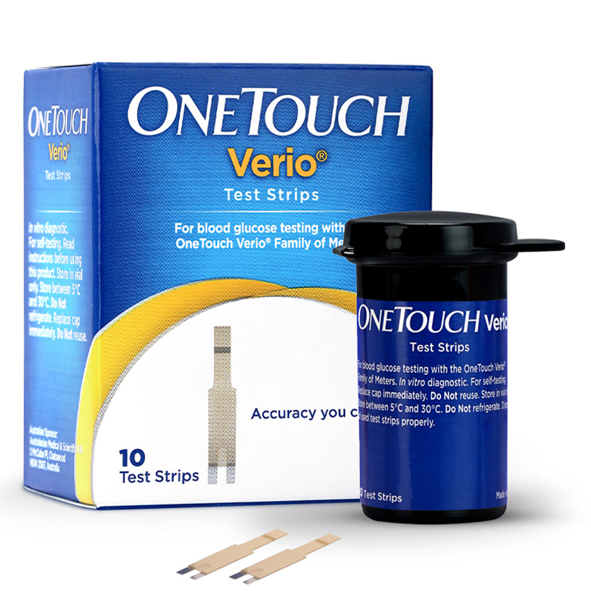 OneTouch Verio Test Strips, 10 Count, Pack of 1 OneTouch Verio Test Strips, 10 Count, Pack of 1