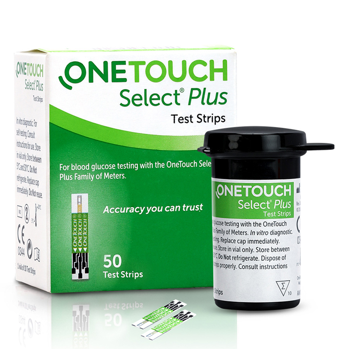 OneTouch Select Plus Test Strips, 50 Count, Pack of 1 OneTouch Select Plus Test Strips, 50 Count, Pack of 1