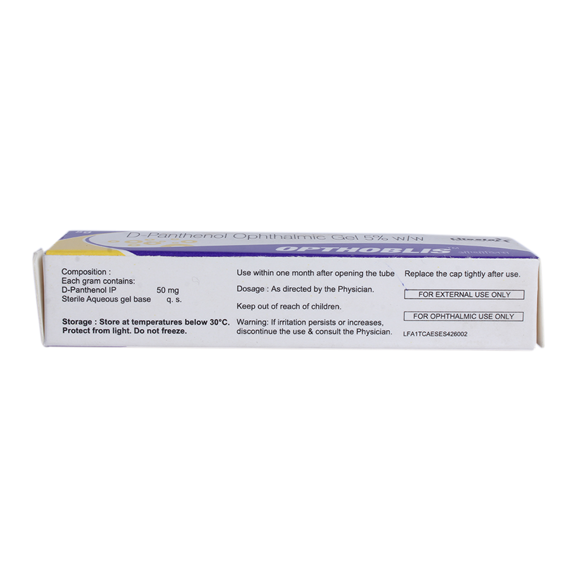 Opthoblis Gel 5 gm, Pack of 1 Opthoblis Gel 5 gm, Pack of 1