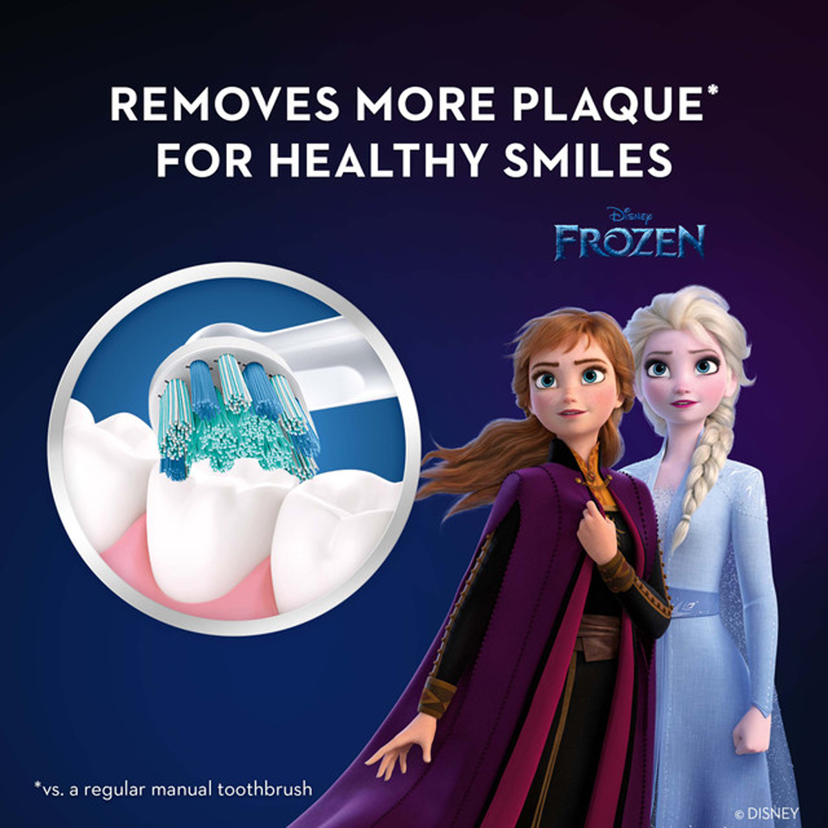Oral-B Disney Frozen 3+ Years Brush Head, 2 Count, Pack of 1 Oral-B Disney Frozen 3+ Years Brush Head, 2 Count, Pack of 1