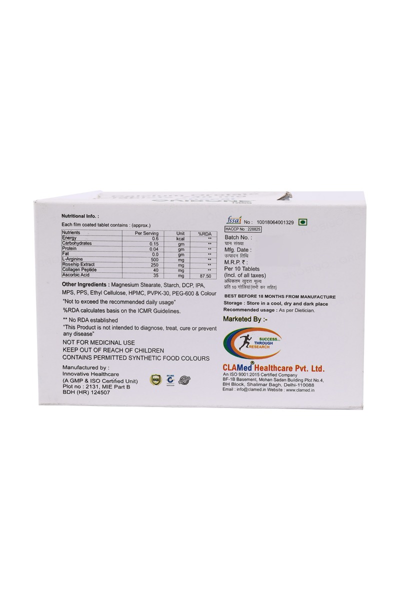 Oribone Tablet 10's, Pack of 10 Oribone Tablet 10's, Pack of 10