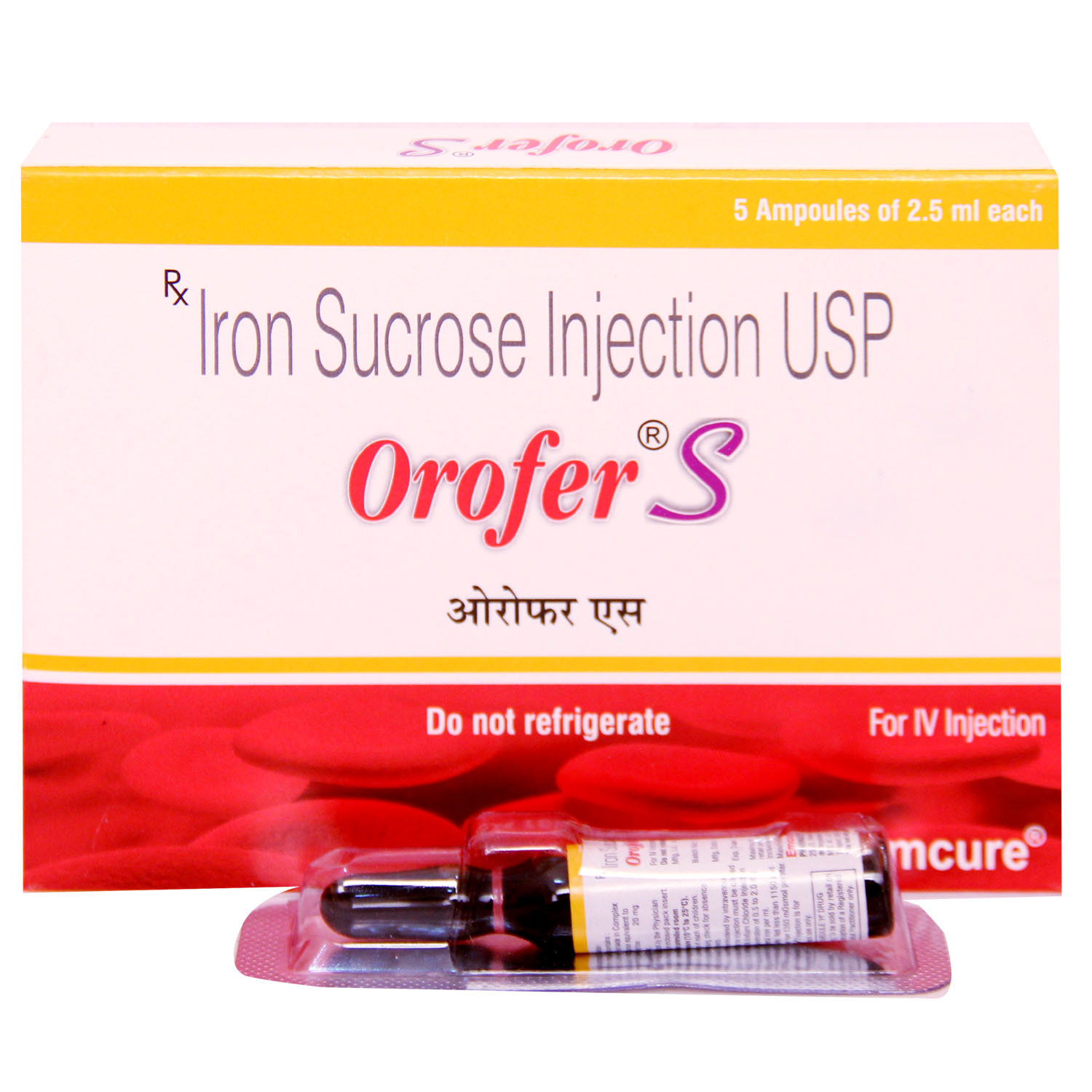 Orofer S Injection 2.5 ml, Pack of 1 Injection Orofer S Injection 2.5 ml, Pack of 1 Injection