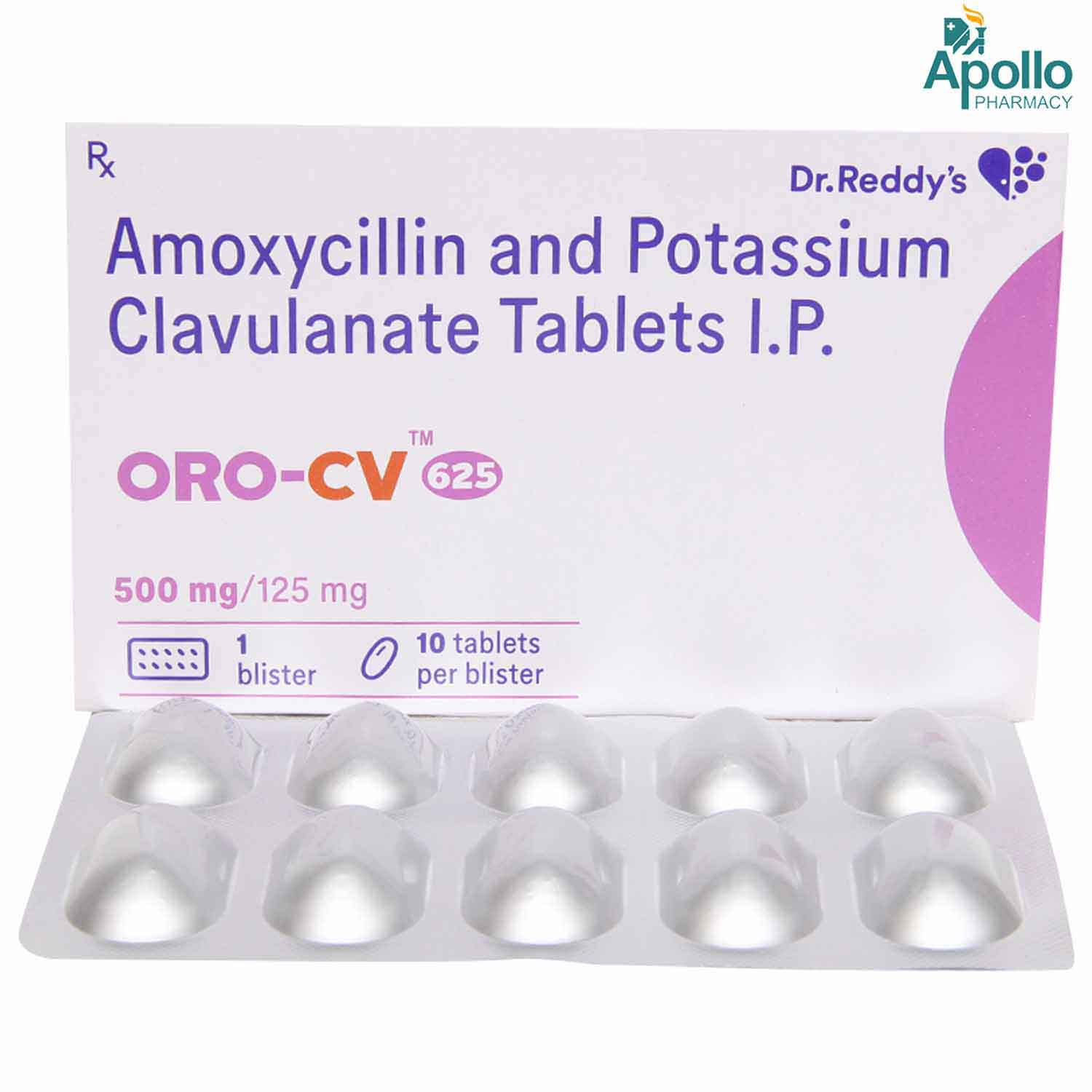 ORO CV 625MG TABLET 10'S, Pack of 10 TabletS ORO CV 625MG TABLET 10'S, Pack of 10 TabletS