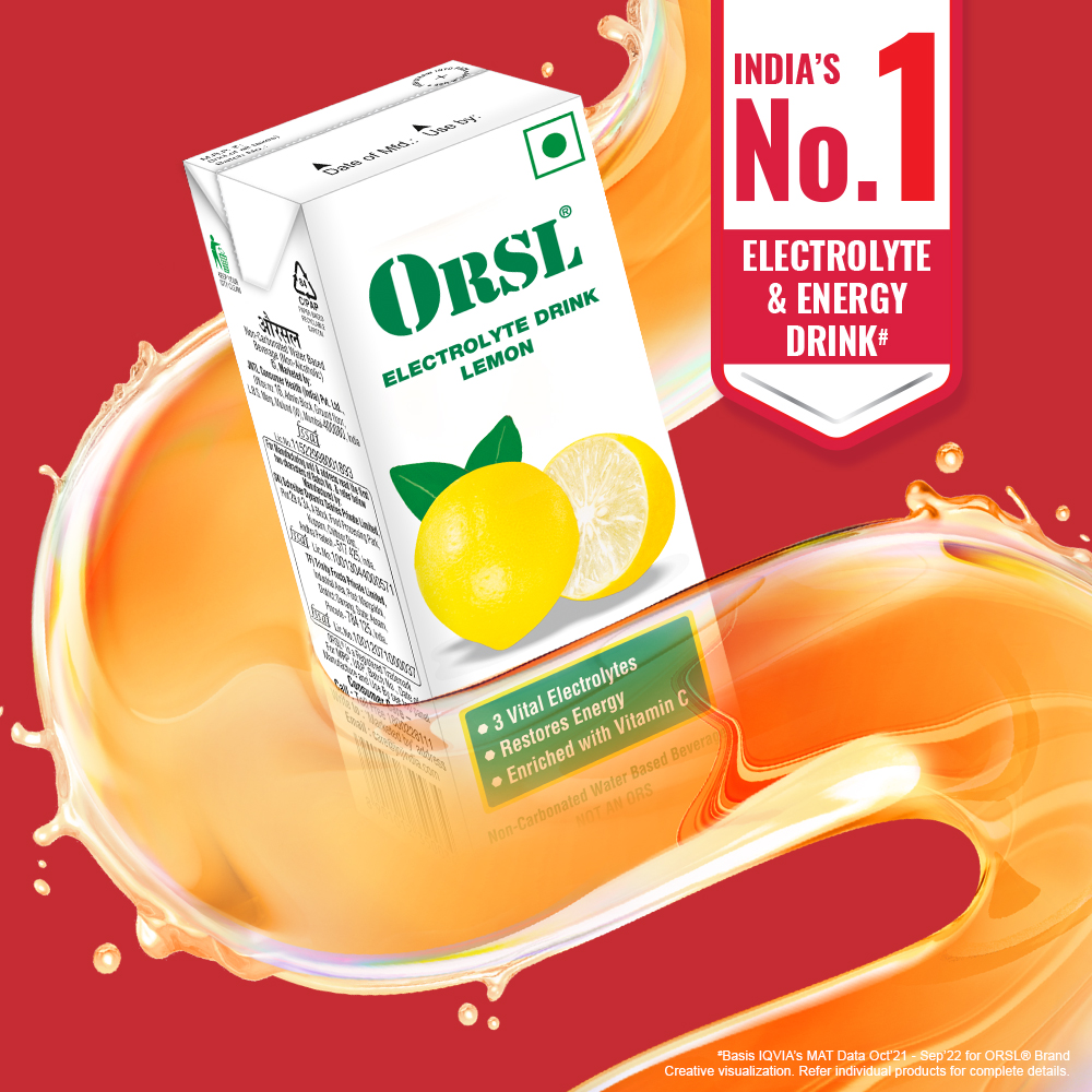 ORSL® Electrolyte Lemon Drink, 200 ml ORSL® Electrolyte Lemon Drink, 200 ml