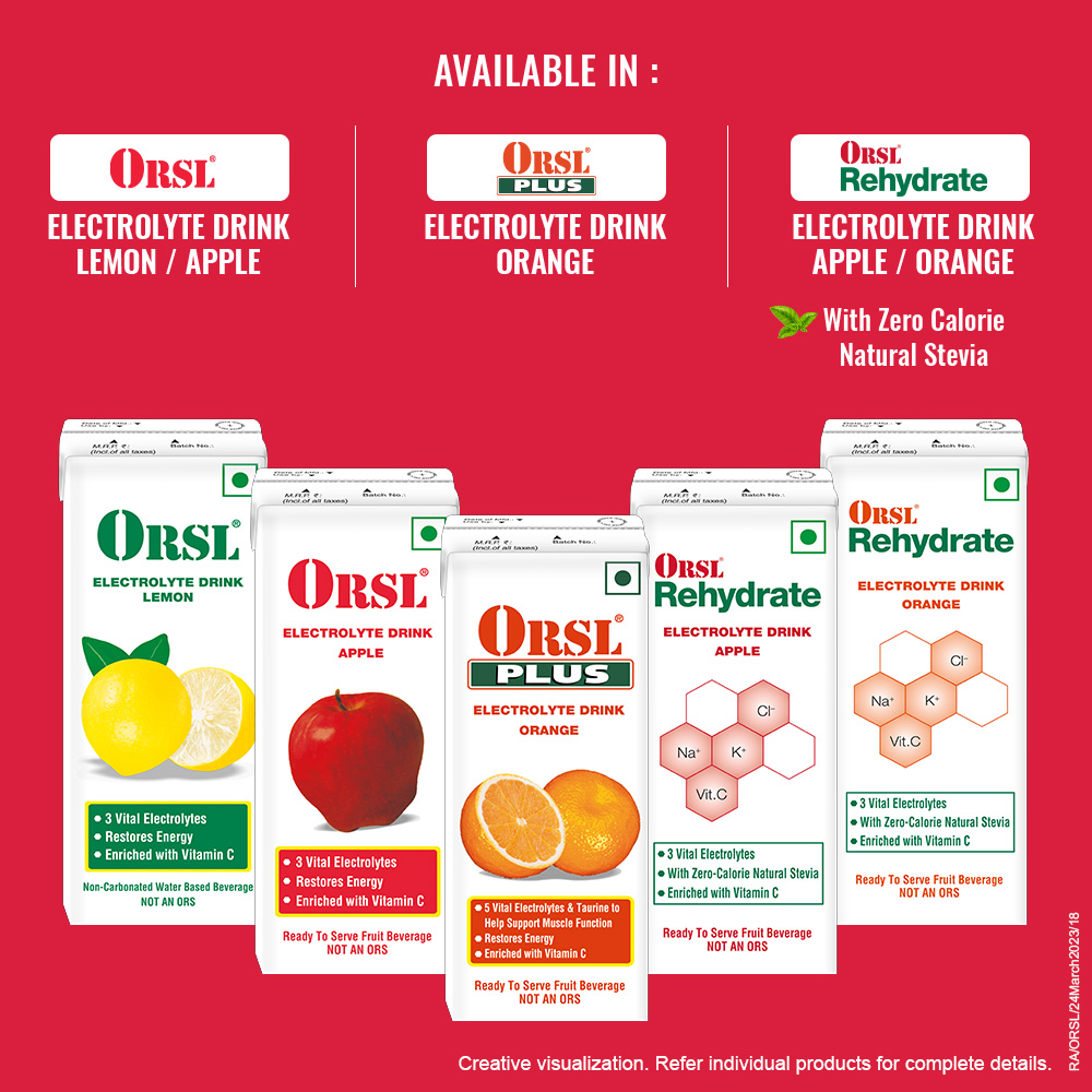 ORSL® Electrolyte Lemon Drink, 200 ml ORSL® Electrolyte Lemon Drink, 200 ml