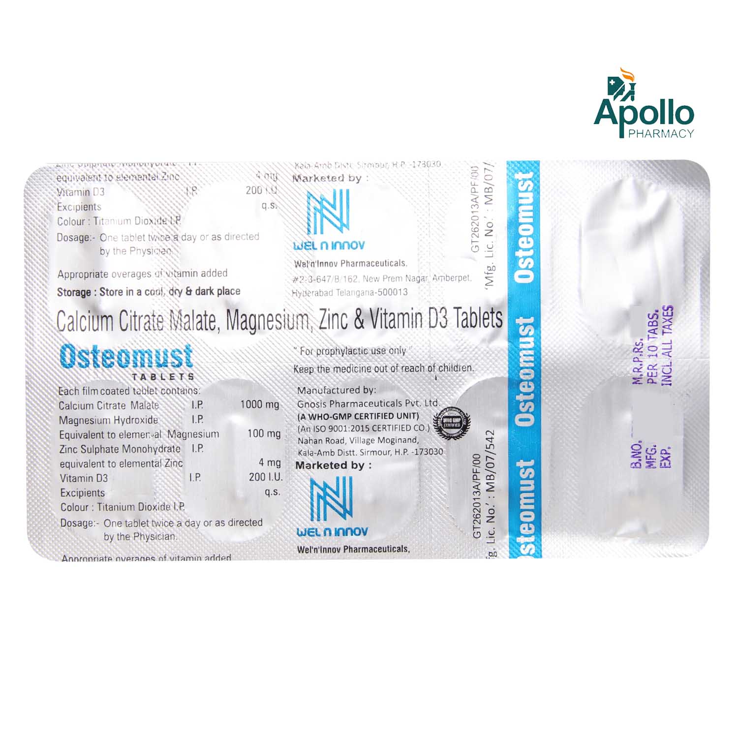 Osteomust Tablet 10's, Pack of 10 Osteomust Tablet 10's, Pack of 10