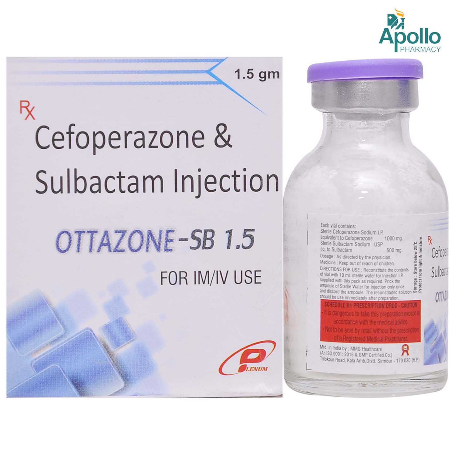 OTTAZONE SB 1.5GM INJECTION, Pack of 1 Injection OTTAZONE SB 1.5GM INJECTION, Pack of 1 Injection