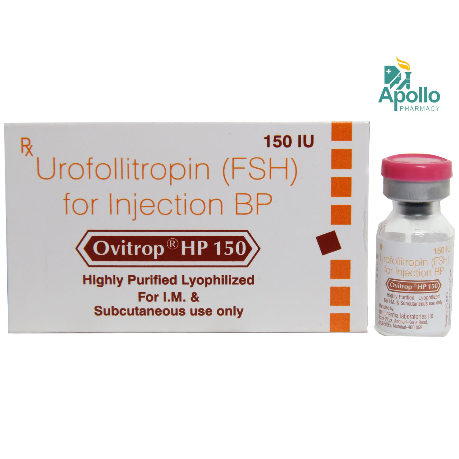 OVITROP HP 150IU INJECTION, Pack of 1 INJECTION OVITROP HP 150IU INJECTION, Pack of 1 INJECTION
