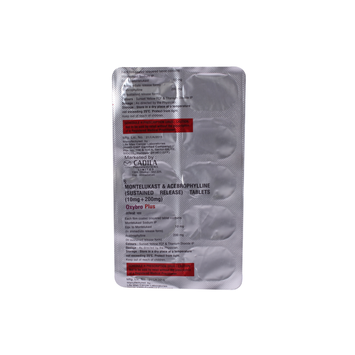 Oxybro Plus Tablet 10's, Pack of 10 TabletS Oxybro Plus Tablet 10's, Pack of 10 TabletS