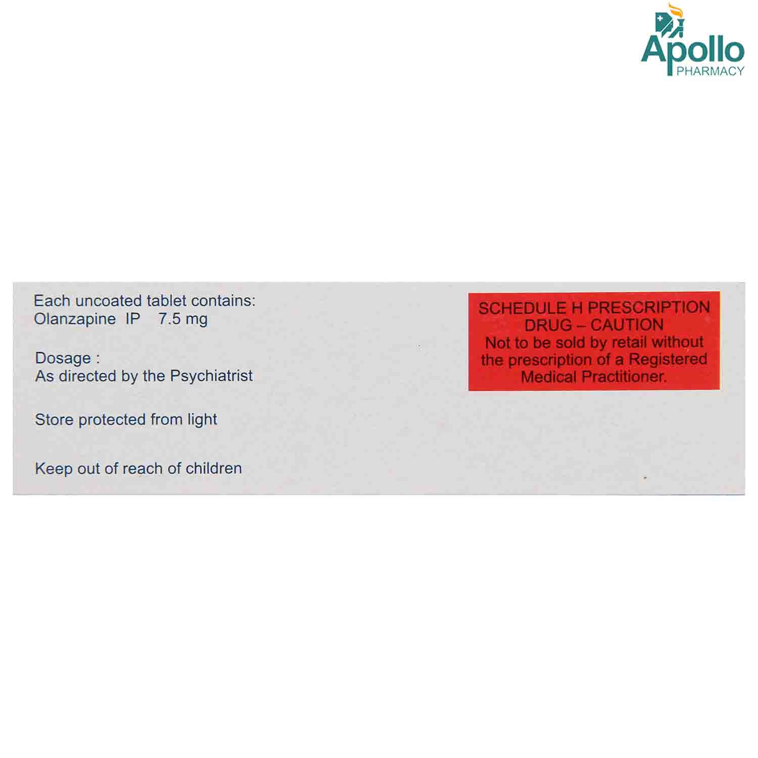 Ozapin MD 7.5 Tablet 10's, Pack of 10 TabletS Ozapin MD 7.5 Tablet 10's, Pack of 10 TabletS