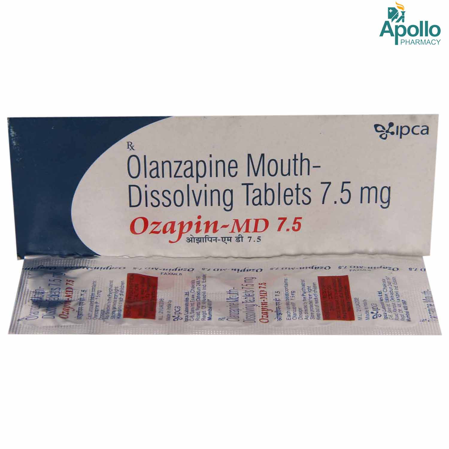 Ozapin MD 7.5 Tablet 10's, Pack of 10 TabletS Ozapin MD 7.5 Tablet 10's, Pack of 10 TabletS