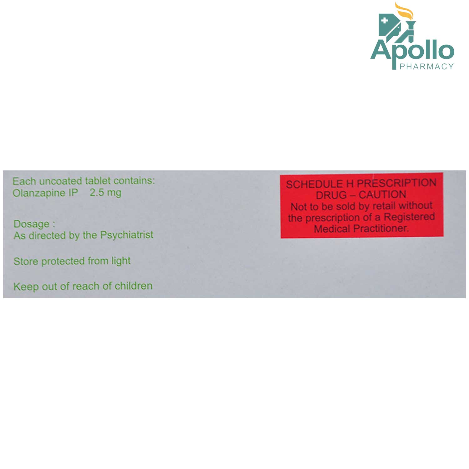 Ozapin-MD 2.5 Tablet 10's, Pack of 10 TABLETS Ozapin-MD 2.5 Tablet 10's, Pack of 10 TABLETS