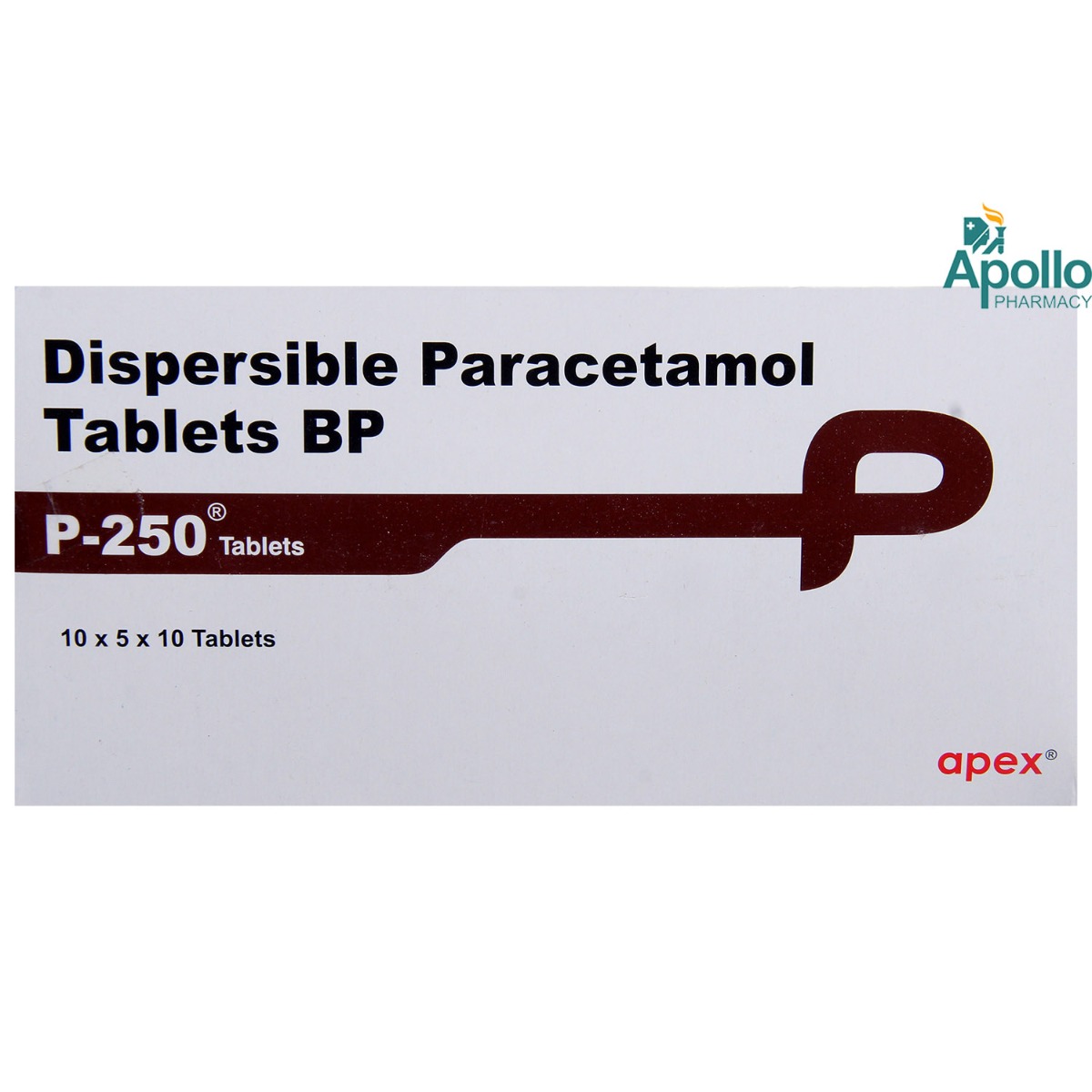 P 250 mg Tablet 10's, Pack of 10 TABLETS P 250 mg Tablet 10's, Pack of 10 TABLETS