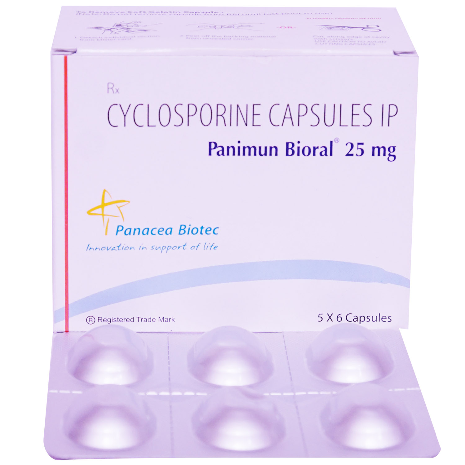 Buy Panimun Bioral 25 mg Capsule 6's Online