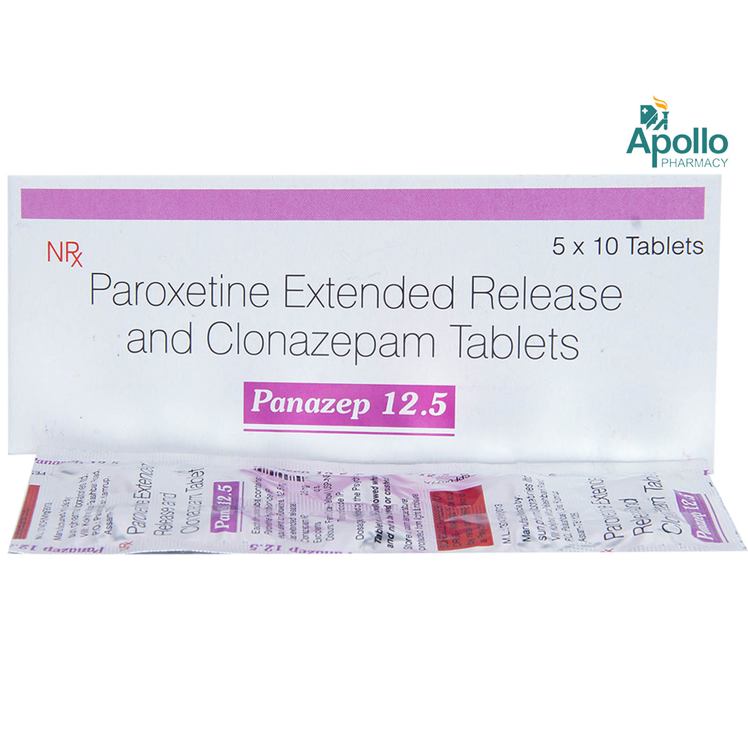 Panazep 12.5 Tablet 10's, Pack of 10 Panazep 12.5 Tablet 10's, Pack of 10