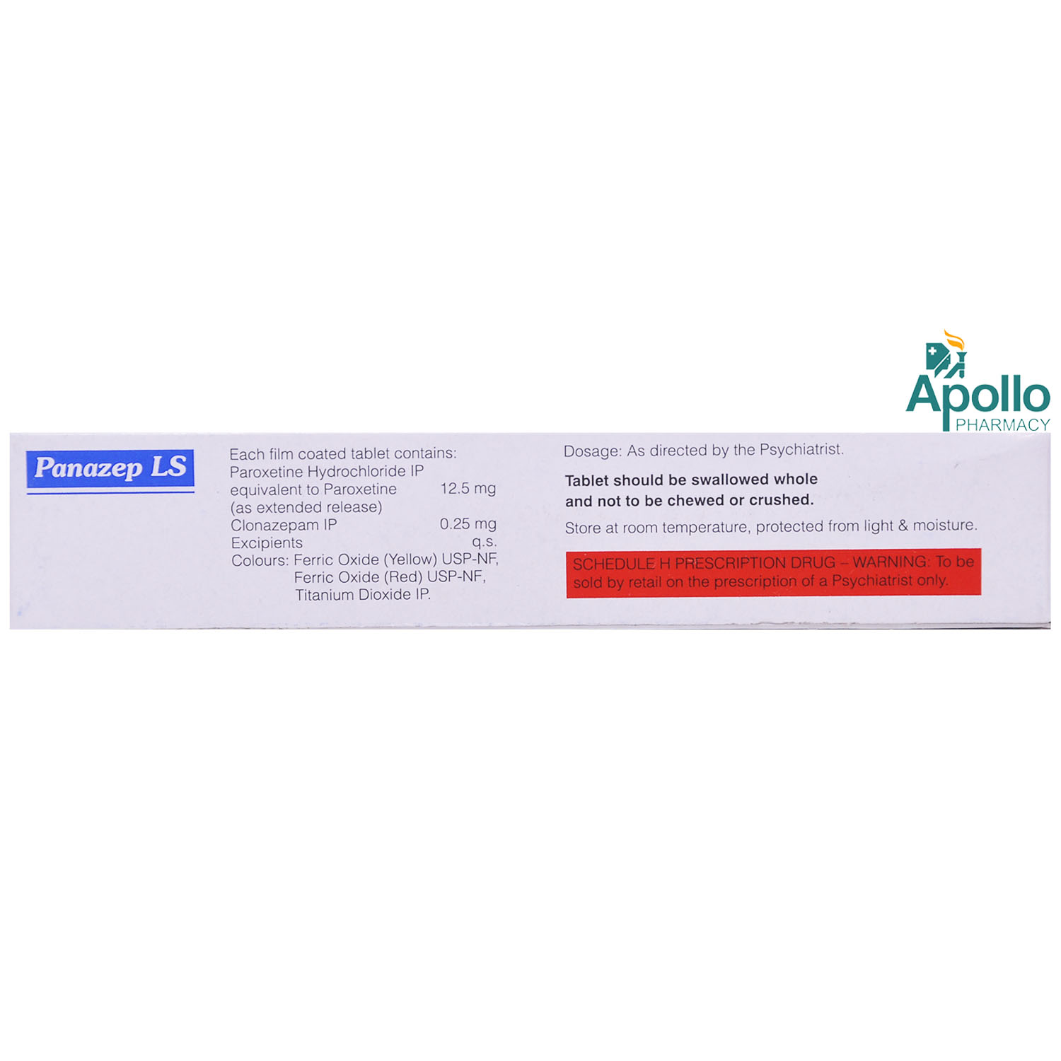 Panazep LS Tablet 10's, Pack of 10 Panazep LS Tablet 10's, Pack of 10