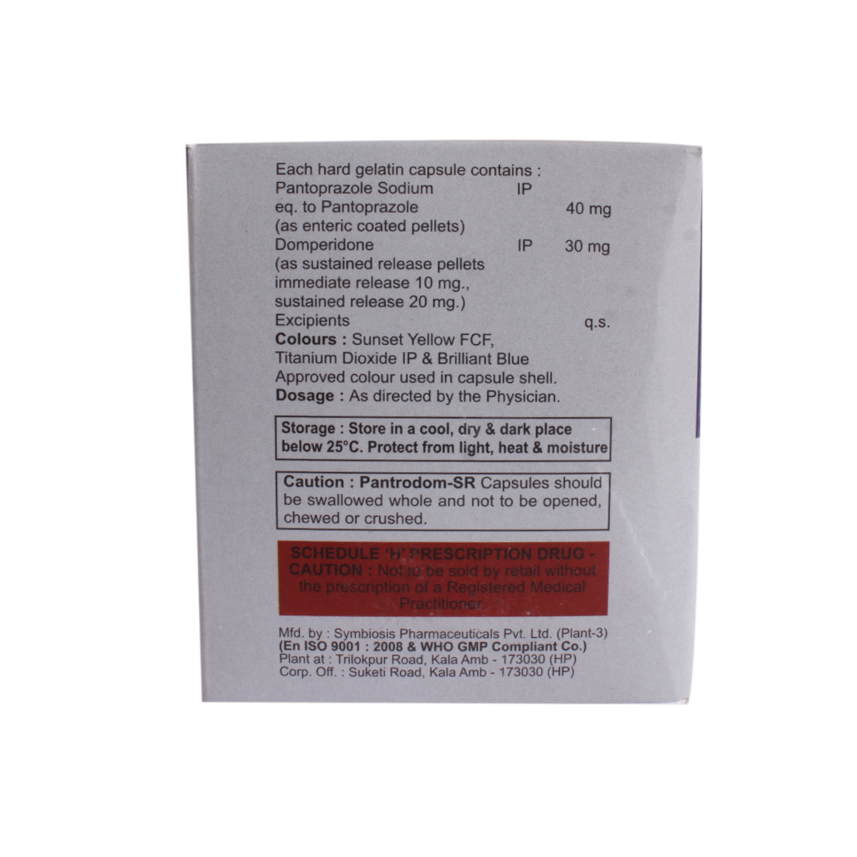 Pantrodom-SR Capsule 10's, Pack of 10 CAPSULES Pantrodom-SR Capsule 10's, Pack of 10 CAPSULES