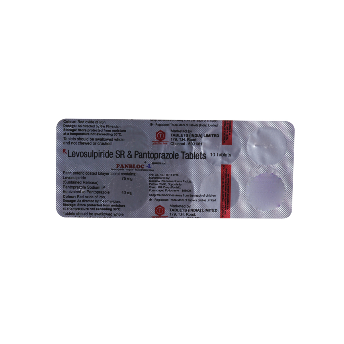 Panbloc L Tablet 10's, Pack of 10 TabletS Panbloc L Tablet 10's, Pack of 10 TabletS