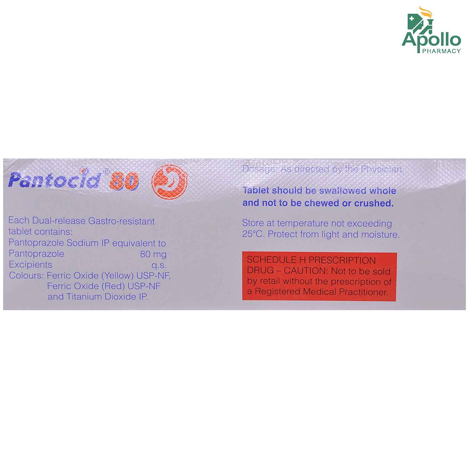 Pantocid 80 mg Tablet 10's, Pack of 10 TABLETS Pantocid 80 mg Tablet 10's, Pack of 10 TABLETS