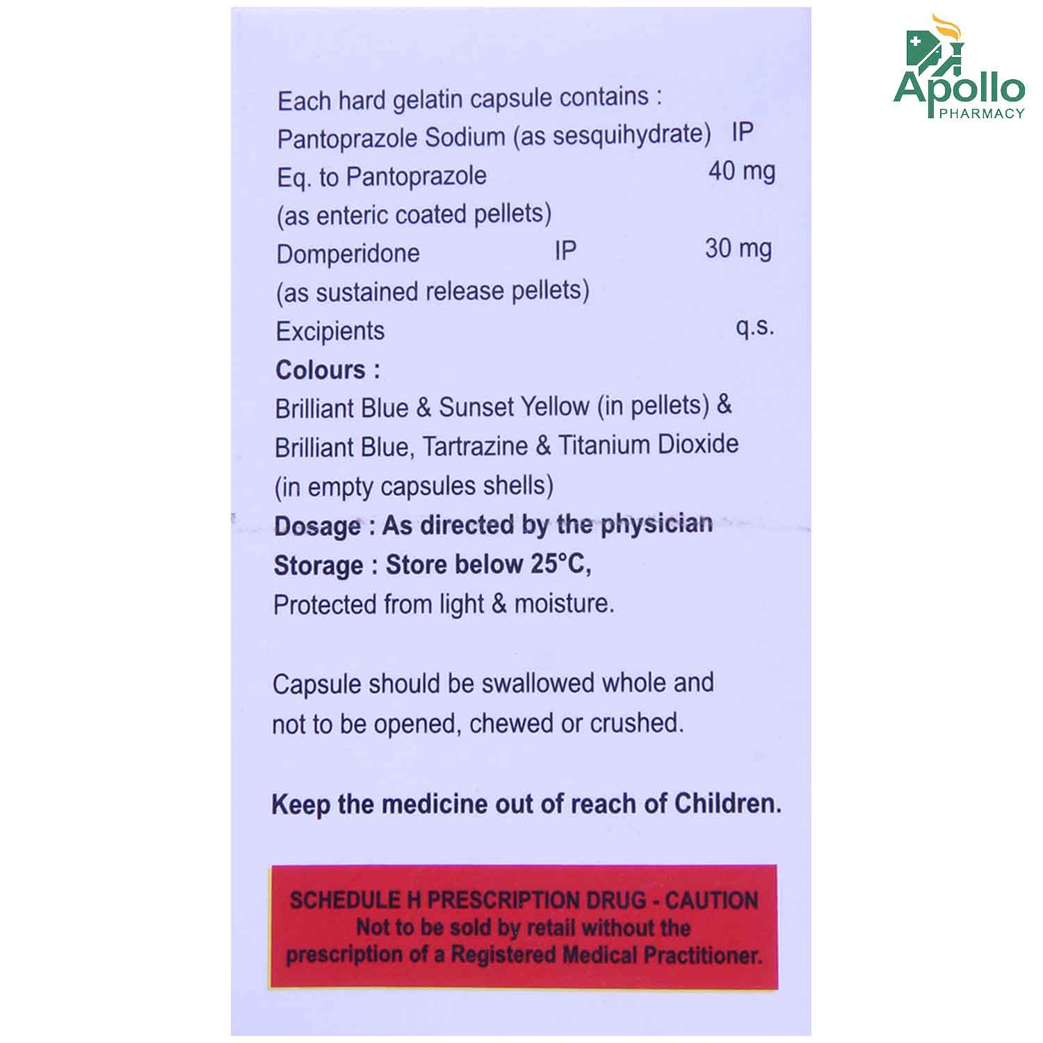 Pantosam-DSR Capsule 10's Pantosam-DSR Capsule 10's