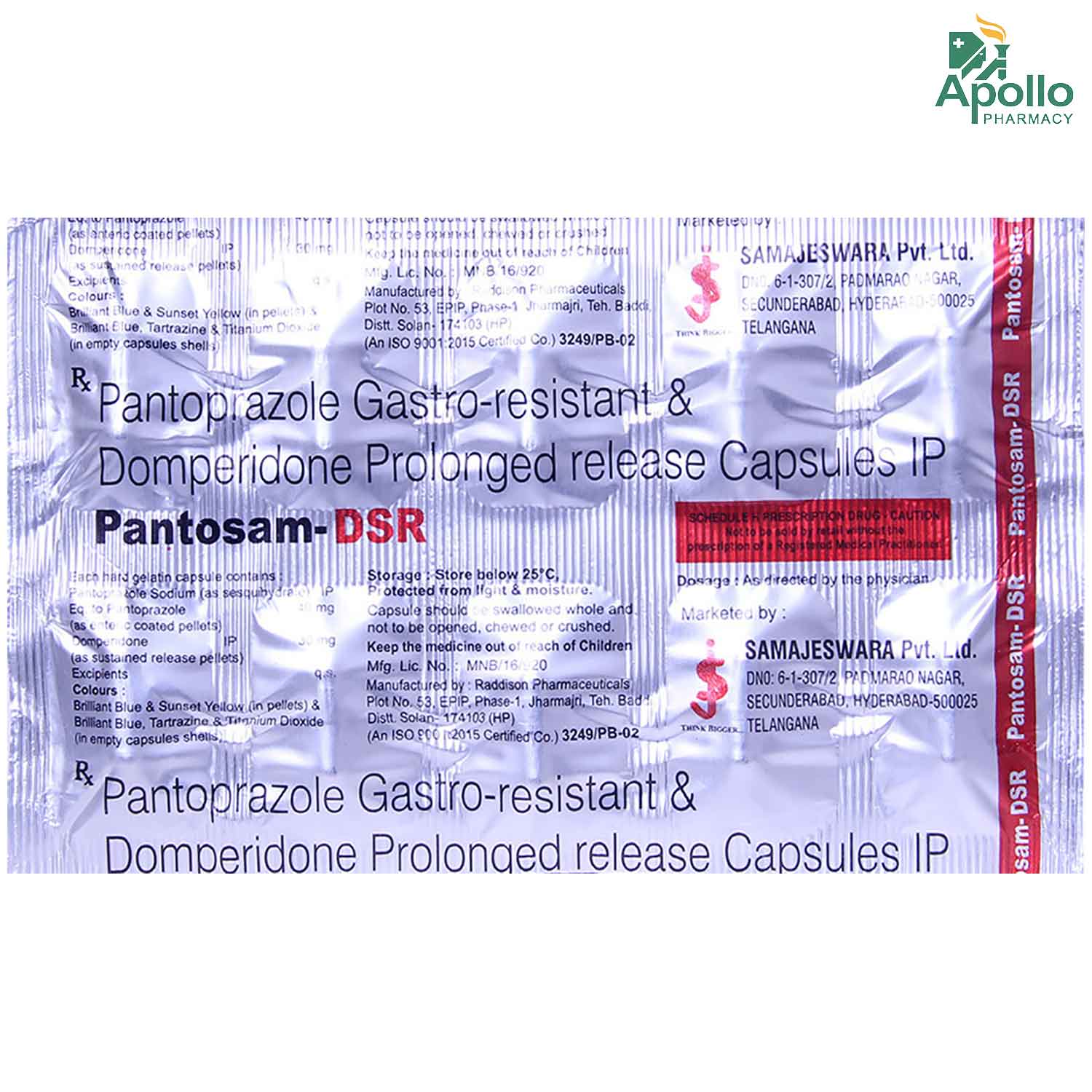 Pantosam-DSR Capsule 10's Pantosam-DSR Capsule 10's