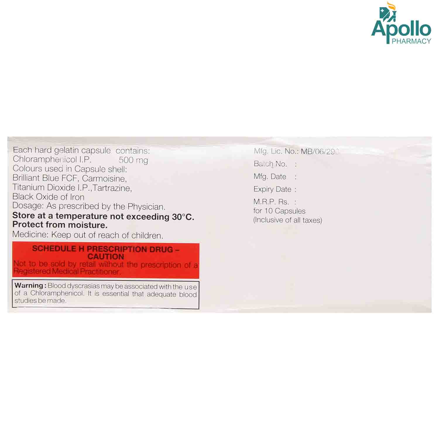 Paraxin 500 Capsule 10's, Pack of 10 CAPSULES Paraxin 500 Capsule 10's, Pack of 10 CAPSULES