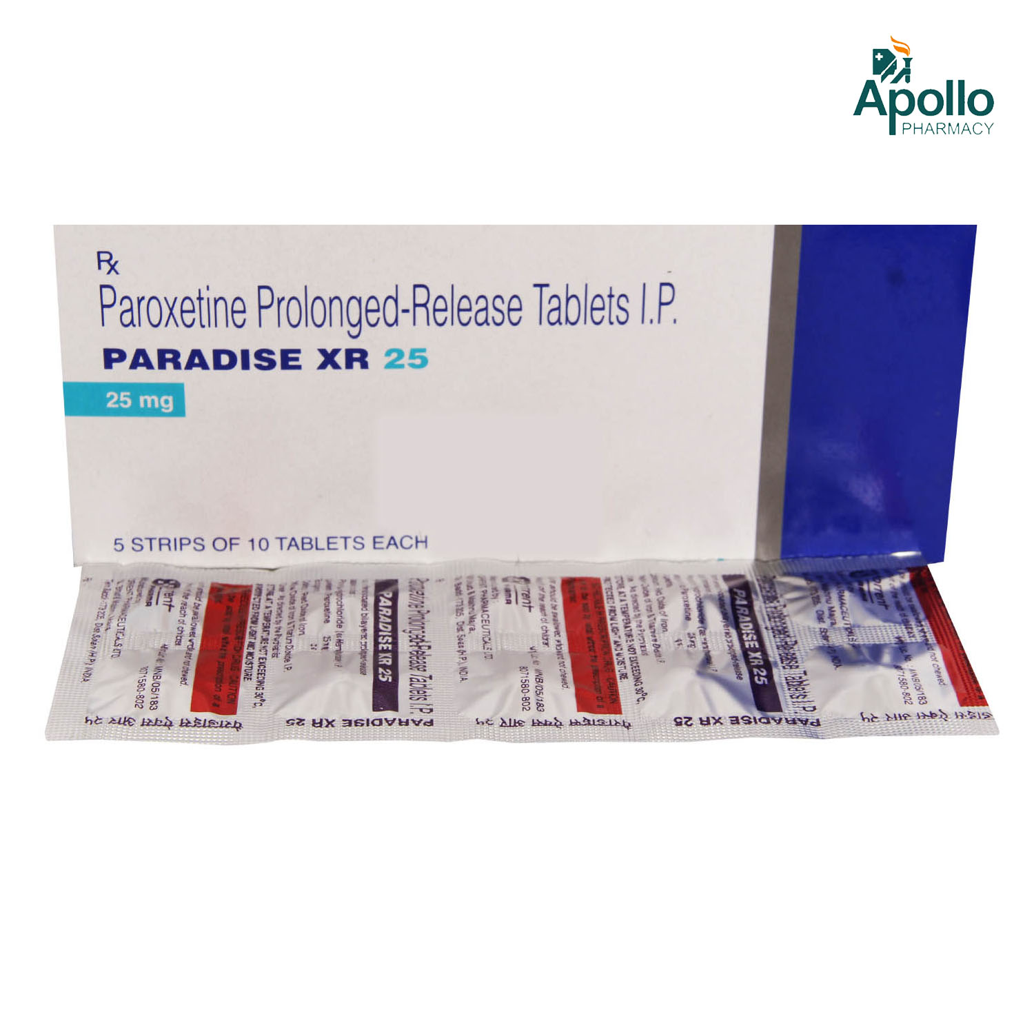 Paradise XR 25 Tablet 10's, Pack of 10 TabletS Paradise XR 25 Tablet 10's, Pack of 10 TabletS