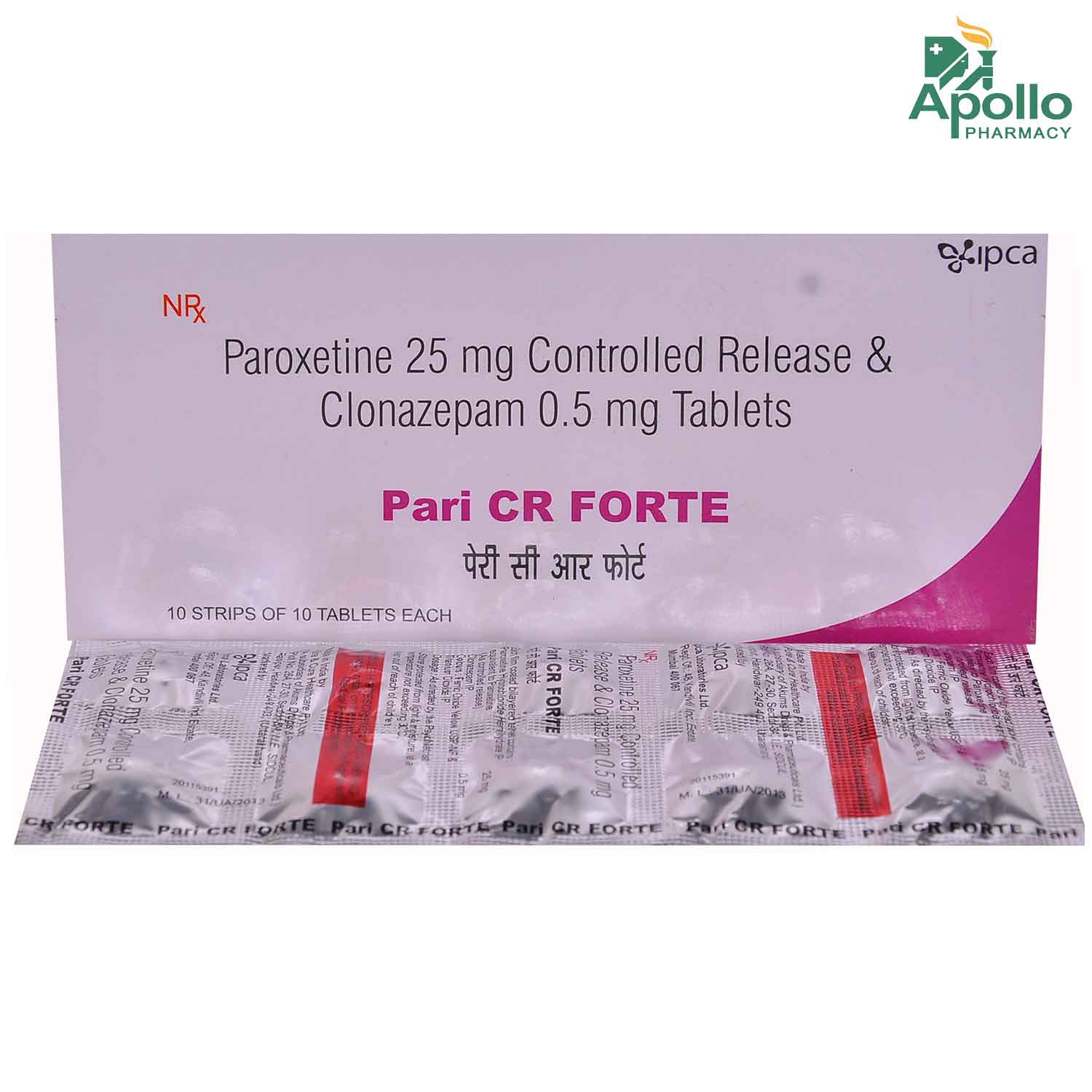 Pari CR Forte Tablet 10's, Pack of 10 Pari CR Forte Tablet 10's, Pack of 10