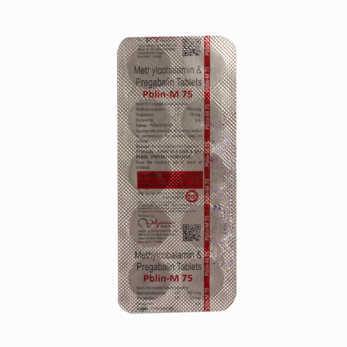 Pblin-M 75 Tablet 10's, Pack of 10 TABLETS Pblin-M 75 Tablet 10's, Pack of 10 TABLETS