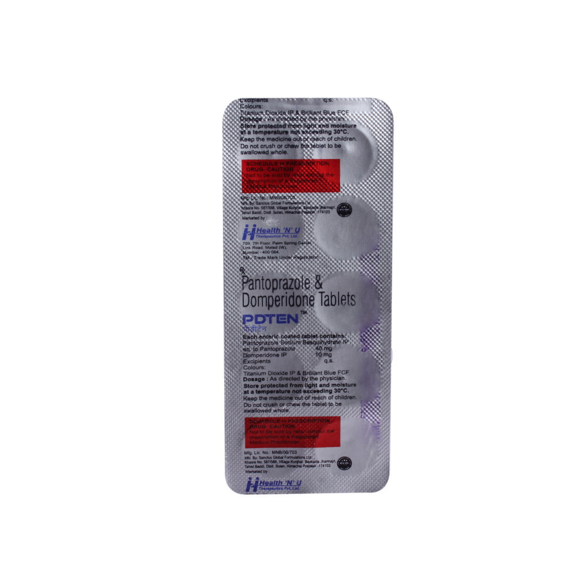 Pdten Tablet 10's, Pack of 10 Pdten Tablet 10's, Pack of 10