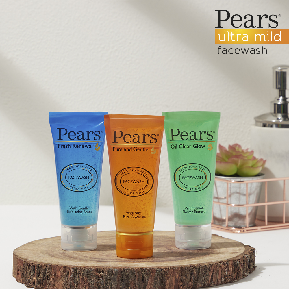 Pears Oil Clear Glow Face Wash 60 gm | With Lemon Flower Extract | Soap Free | For Normal To Oily Skin, Pack of 1 Pears Oil Clear Glow Face Wash 60 gm | With Lemon Flower Extract | Soap Free | For Normal To Oily Skin, Pack of 1