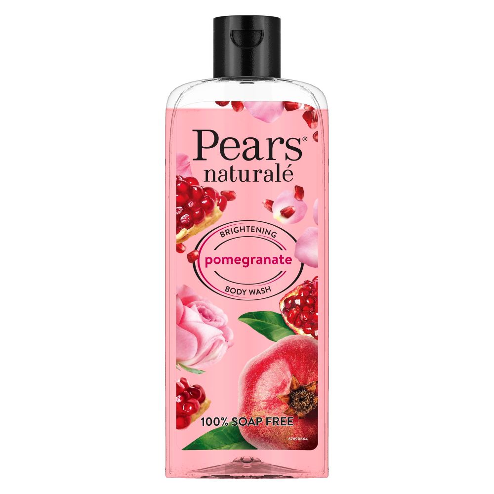 Pears Naturale Brightening Pomegranate Body Wash, 250 ml | 98% Pure Glycerin, Pomegrante & Rose Extract | Gentle Skin Cleansing | For Brighter & Glowing Skin, Pack of 1 Pears Naturale Brightening Pomegranate Body Wash, 250 ml | 98% Pure Glycerin, Pomegrante & Rose Extract | Gentle Skin Cleansing | For Brighter & Glowing Skin, Pack of 1