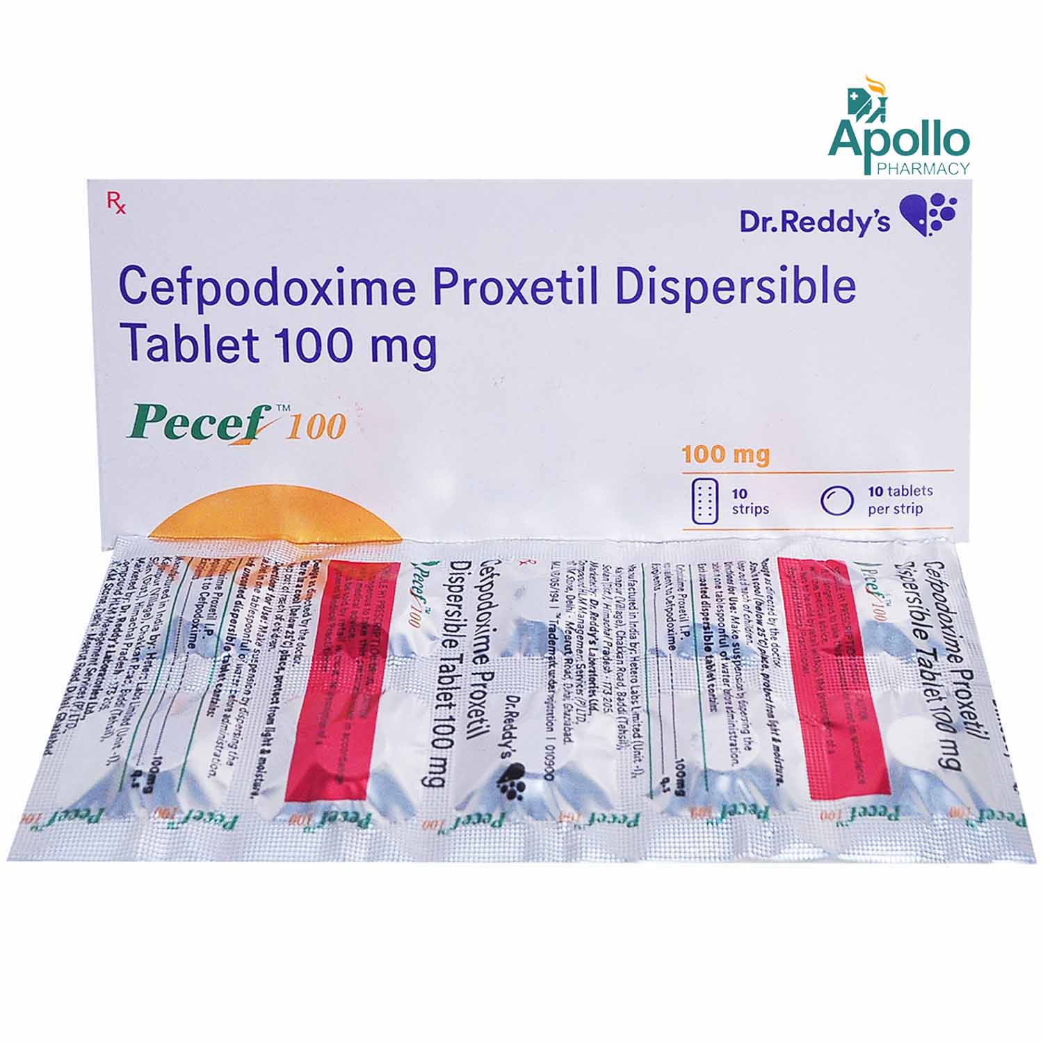 Pecef 100 Tablet 10's, Pack of 10 TabletS Pecef 100 Tablet 10's, Pack of 10 TabletS