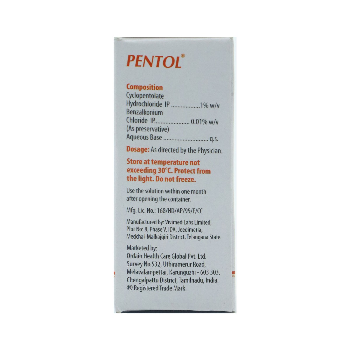Pentol Eye Drop 3 ml, Pack of 1 Drops Pentol Eye Drop 3 ml, Pack of 1 Drops
