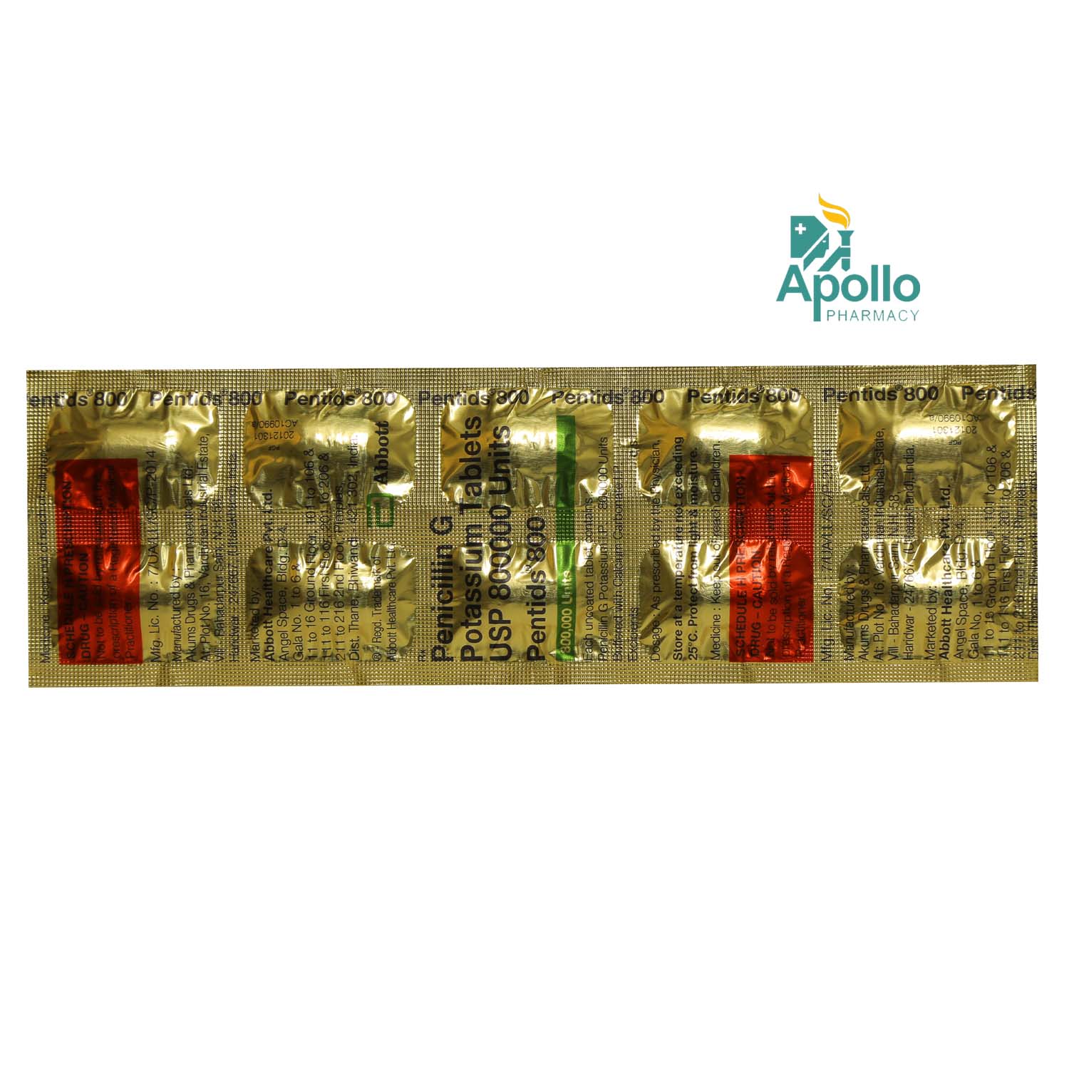 Pentids 800 Tablet 10's, Pack of 10 TABLETS Pentids 800 Tablet 10's, Pack of 10 TABLETS