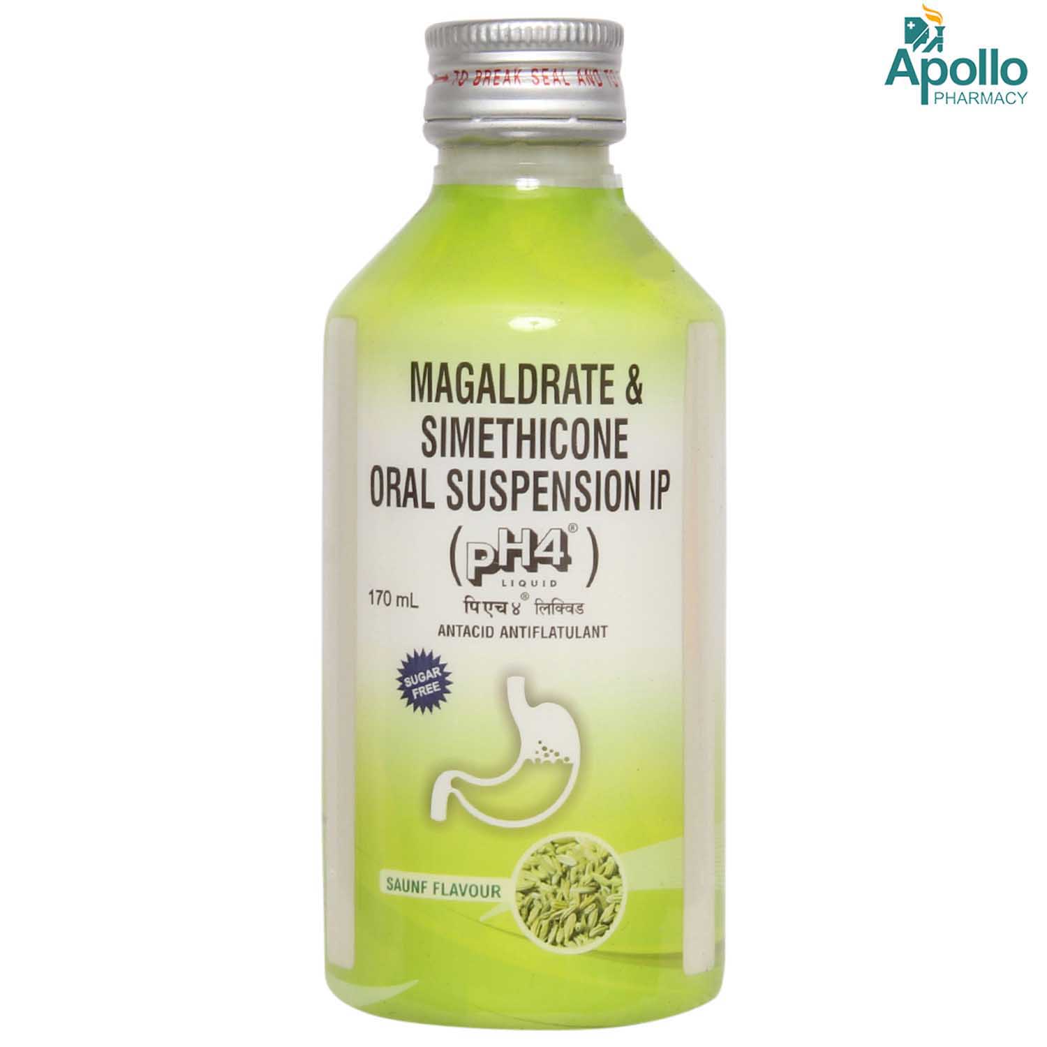 PH4 Sugar Free Saunf Liquid 170 ml, Pack of 1 ORAL SUSPENSION PH4 Sugar Free Saunf Liquid 170 ml, Pack of 1 ORAL SUSPENSION