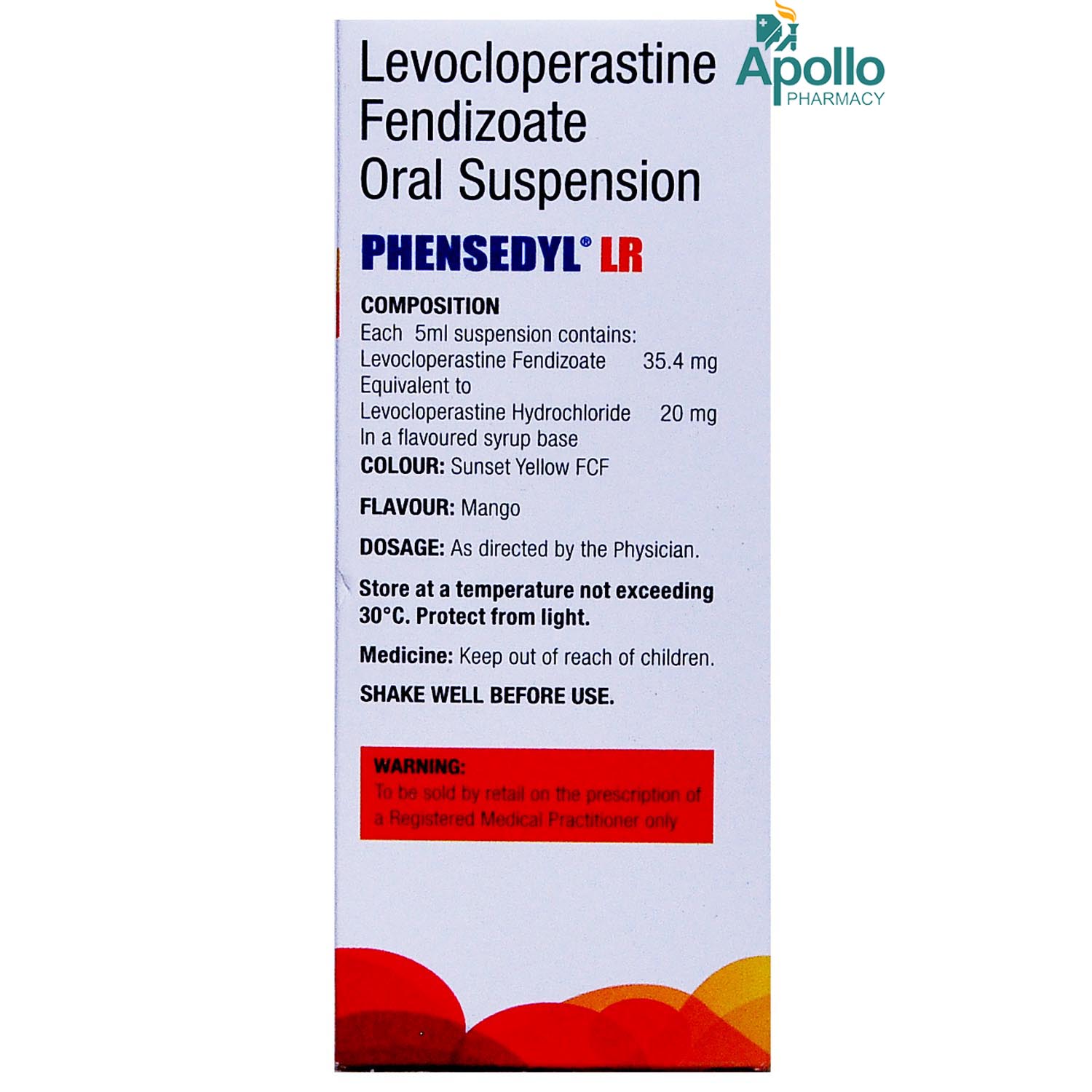 Phensedyl LR Oral Suspension 100 ml, Pack of 1 Oral Suspension Phensedyl LR Oral Suspension 100 ml, Pack of 1 Oral Suspension