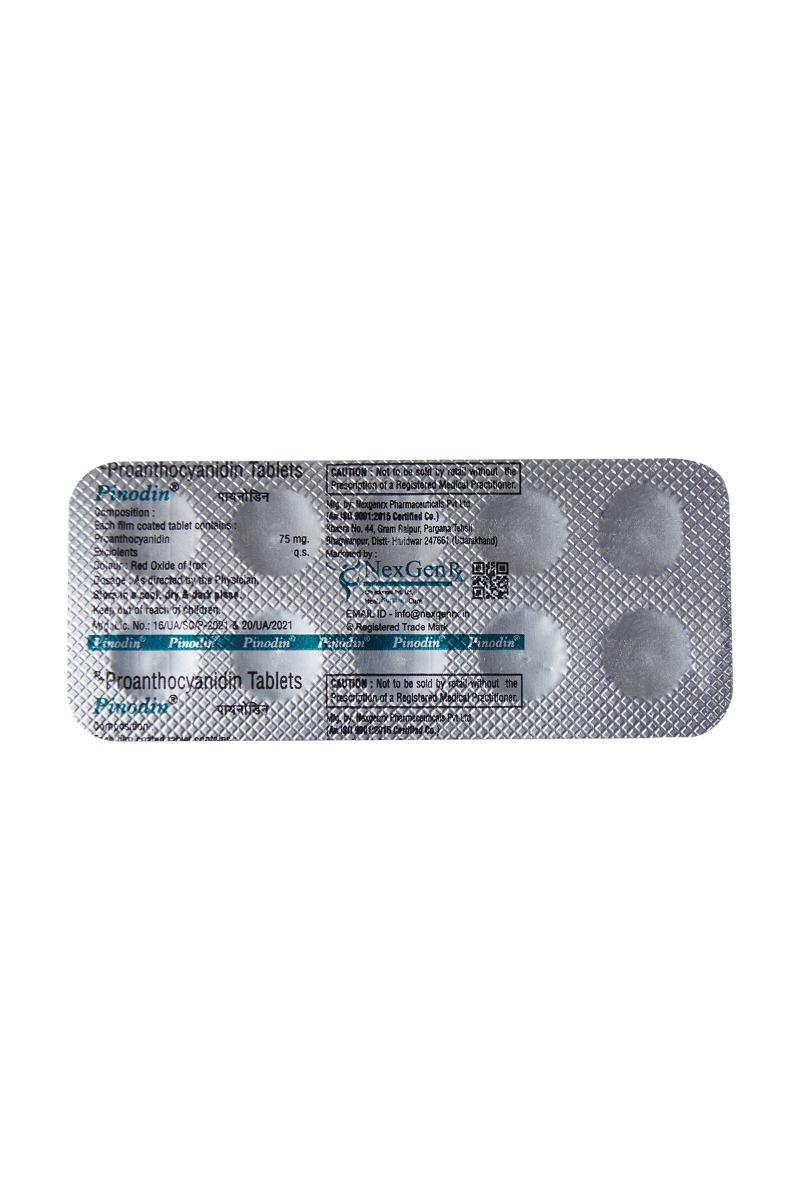 Pinodin Tablet 10's, Pack of 10 TABLETS Pinodin Tablet 10's, Pack of 10 TABLETS