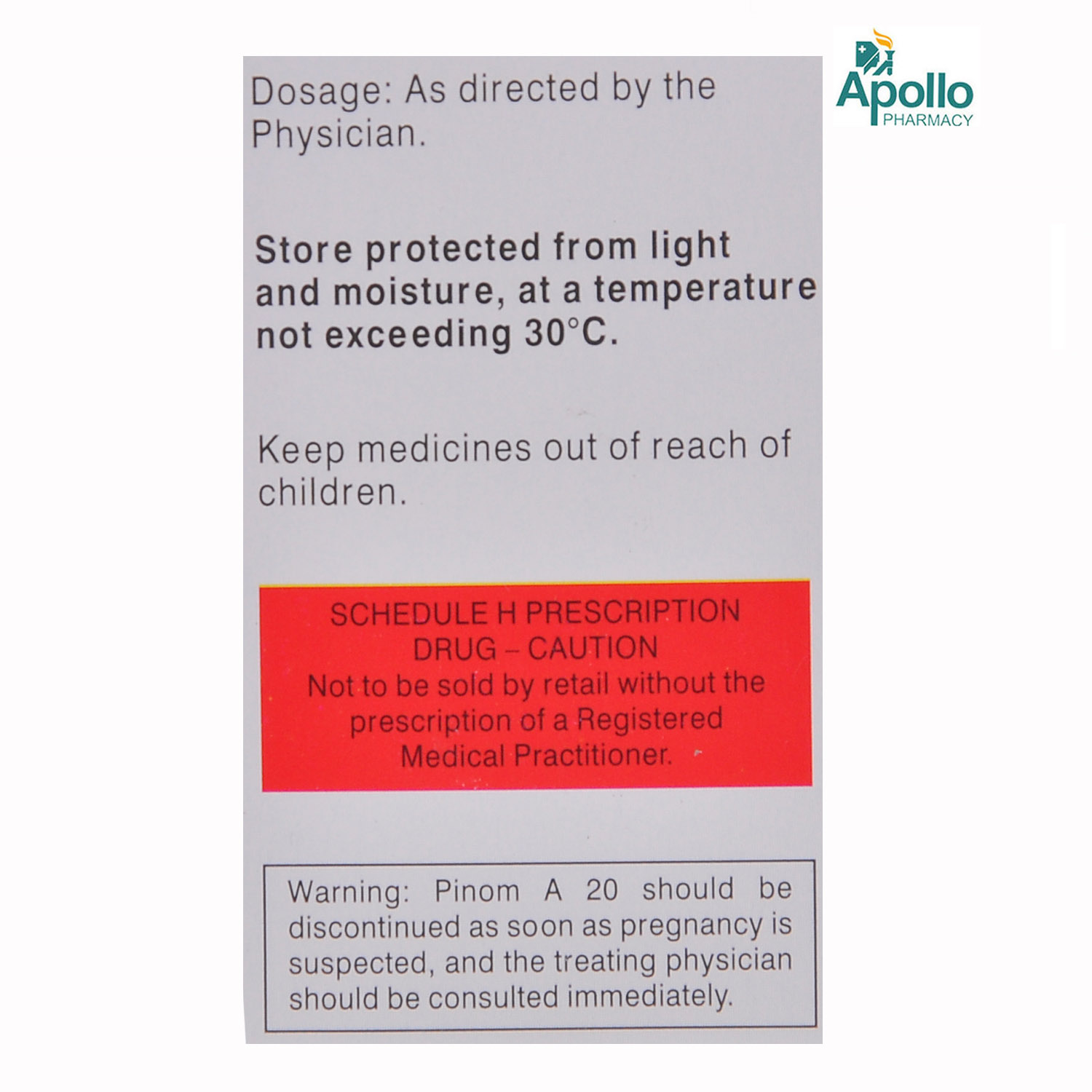 Pinom-A 20 Tablet 15's, Pack of 15 TABLETS Pinom-A 20 Tablet 15's, Pack of 15 TABLETS