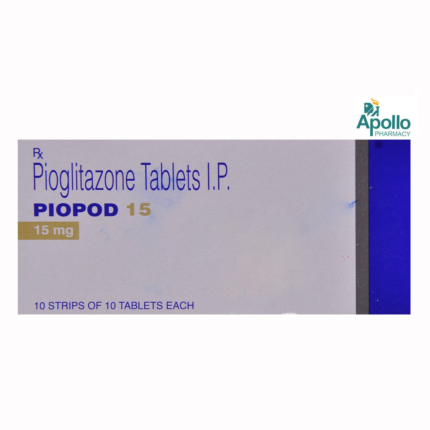 Piopod 15 Tablet 10's, Pack of 10 TabletS Piopod 15 Tablet 10's, Pack of 10 TabletS