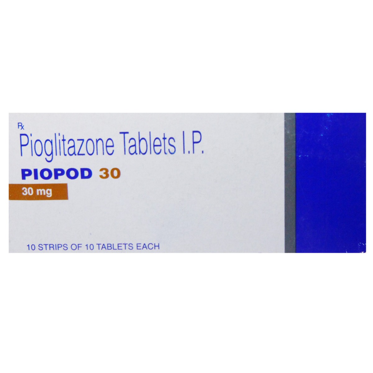 Piopod 30 mg Tablet 10's, Pack of 10 TabletS Piopod 30 mg Tablet 10's, Pack of 10 TabletS