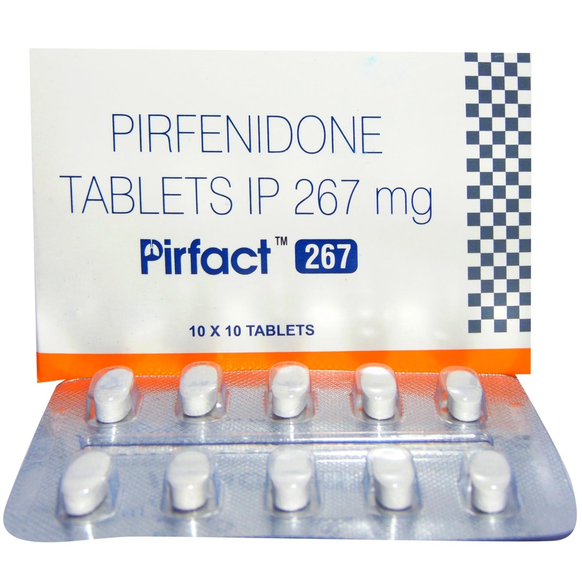 Pirfact 267 mg Tablet 10's, Pack of 10 TABLETS Pirfact 267 mg Tablet 10's, Pack of 10 TABLETS